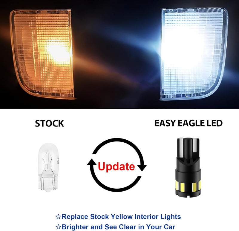 EASY EAGLE LED Interior Car Lights for Honda-CRV-2013-2021: 11 Piece Kit White LED Light Bulbs - Super Bright 6000K + Install Tool - Image 2